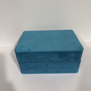 LA MER Blue Velvet Jewelry Makeup Storage Box New